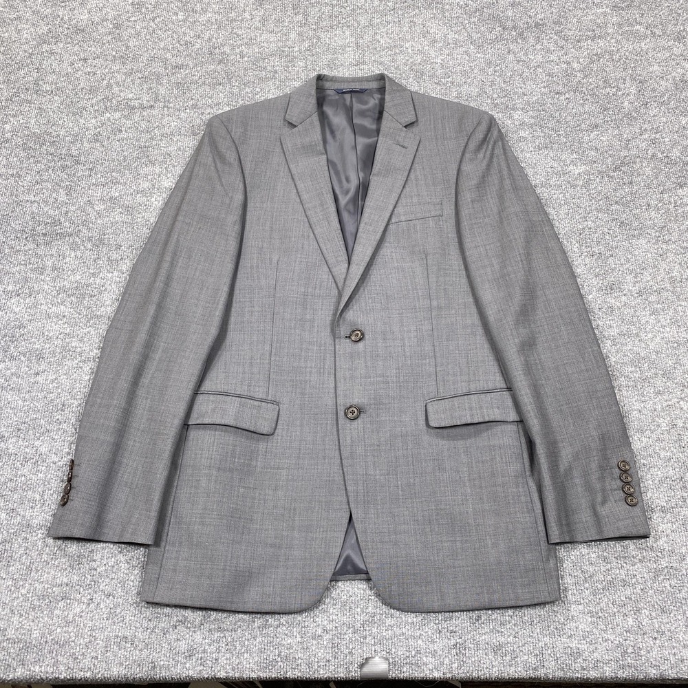 Ralph Ralph Lauren Suit Jacket Mens 40 L Gray Wool‎ 2-Piece Single-Breasted